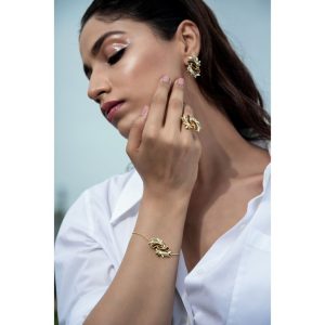 Reginae Garden Stud-Blue Topaz