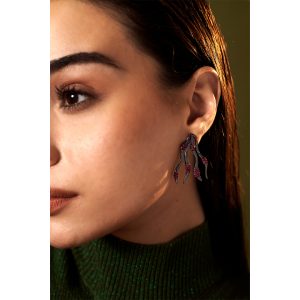 TUSCAN EARRINGS - BLACK