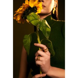 SUNGLOWER RING -GOLD
