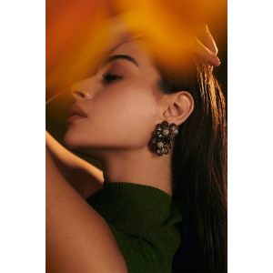 GIRASOLE DANGLERS  - BLACK